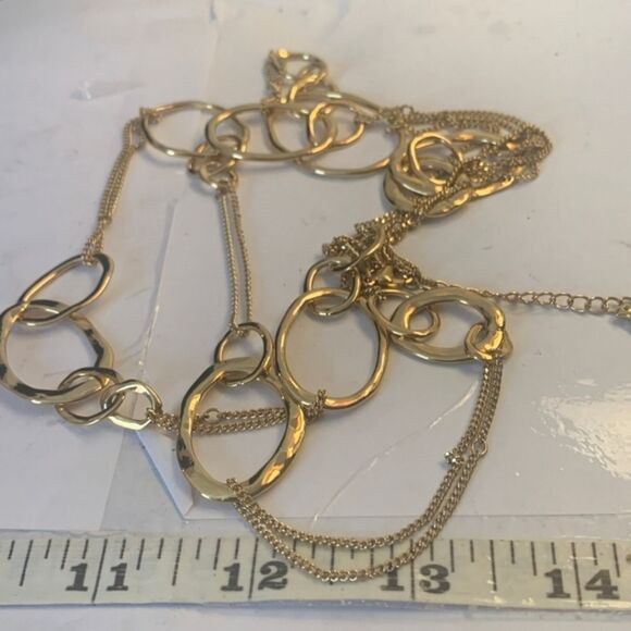 Chloe + Isabel Gold-tone Circle Chain Fashion Necklace - Picture 5 of 6